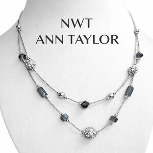 NWT Ann Taylor Factory Double Strand Necklace 16-18”